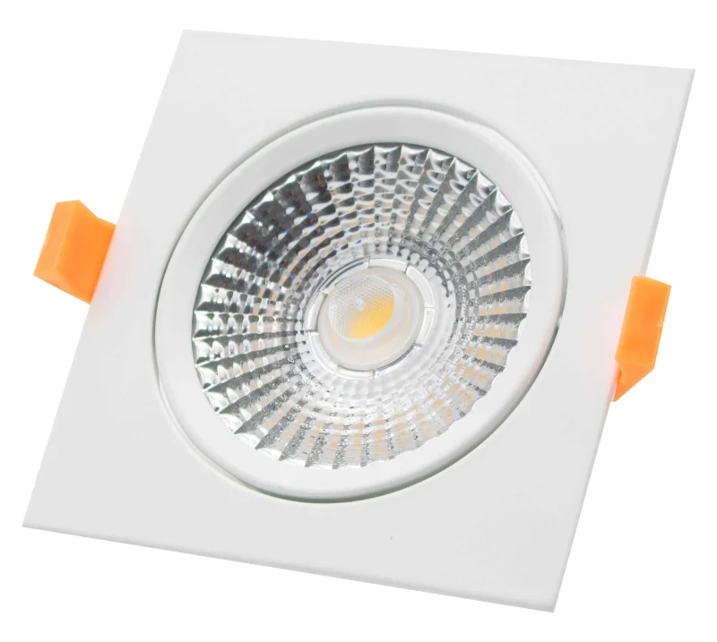 Led Down. Slim Br Quadrado Orientavel 9w 4000k