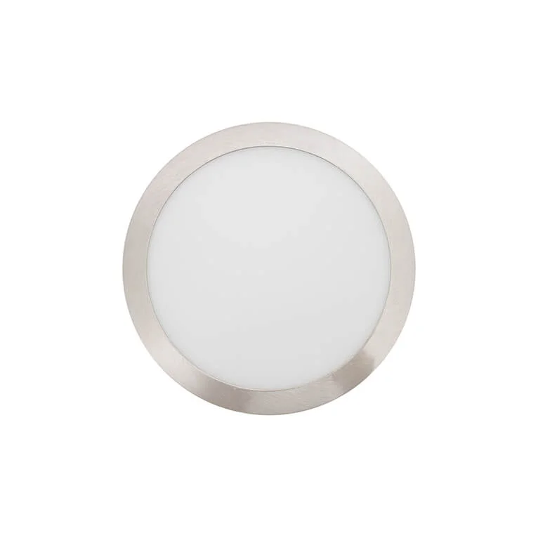 Painel LED 6w 6500k Saliente Redondo N&iacute;quel