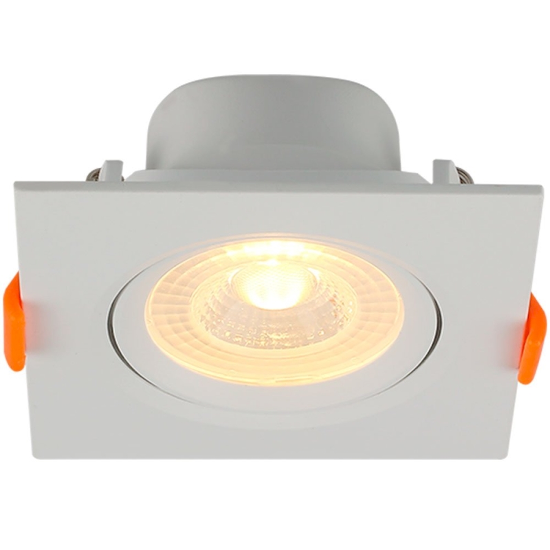 SPOT LED QUADRADO BRANCO FIXO 8W 4000K