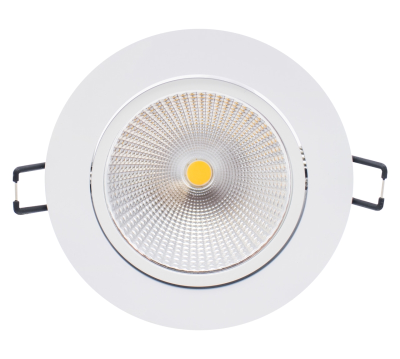 SPOT LED REDONDO BRANCO ORIENTAVEL IP20 7W 4000K .