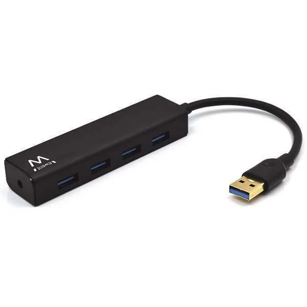 Hub Usb Ewent Ew1136 4 Portas Usb 3.1 Gen1 (Usb 3.0) Preto