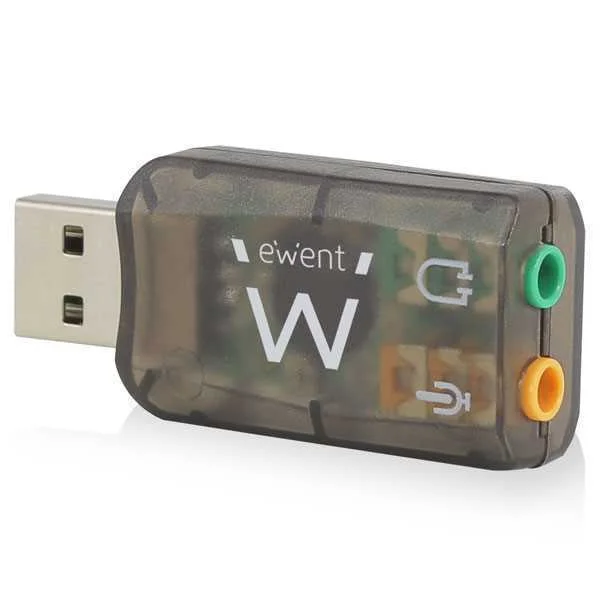 Ewent Tarjeta de Sonido Externa 5.1 Usb Audio Bla.