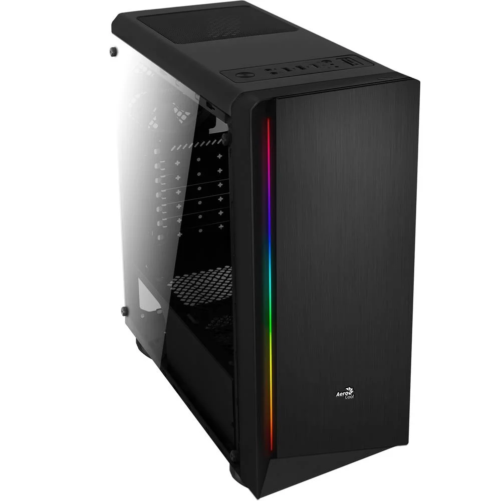 Cx Miditower Aerocool Rift, RGB Flow, Painel Acri.