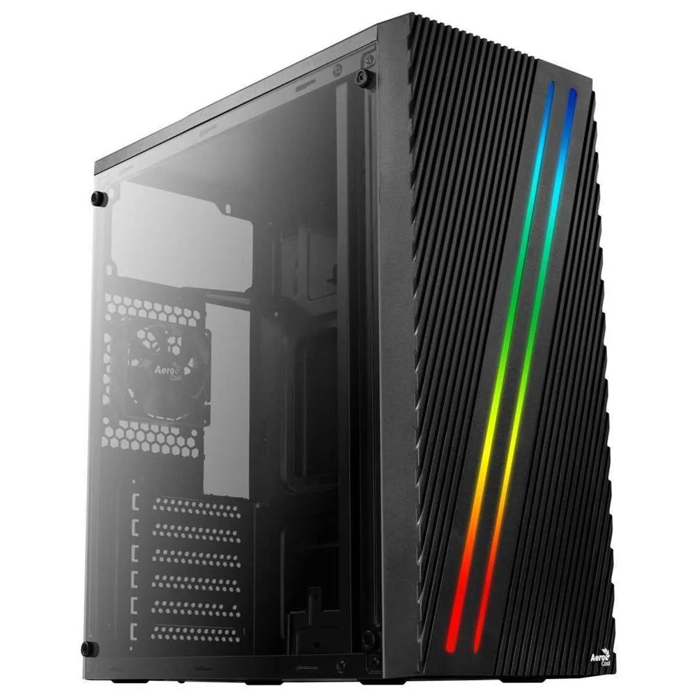 Caixa Semitorre Atx Aerocool Streak RGB Usb 3.0