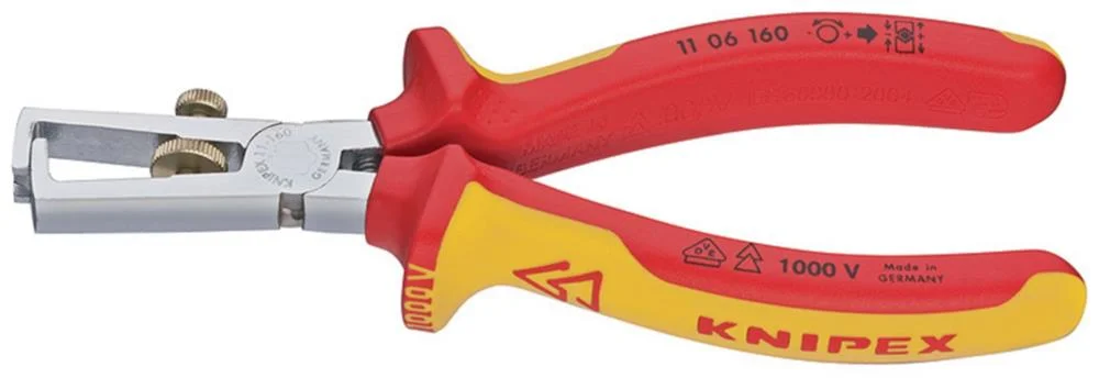 Alicates para Descarnar Cabos 160x57x19mm 1106160 Knipex