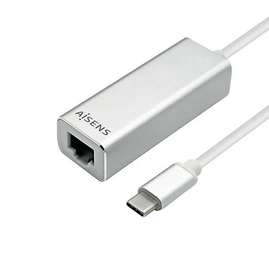 Adaptador Usb 3.1 Gen1 Usb-C a Rj45 Aisens Preto