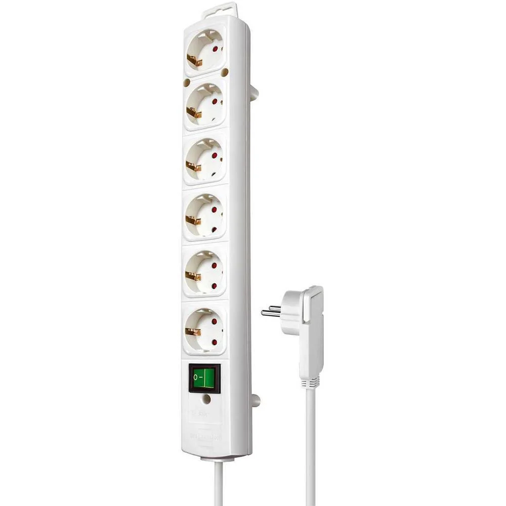 Enchufe de extensi&oacute;n Comfort-Line 6-Way 2.00 m Bl.