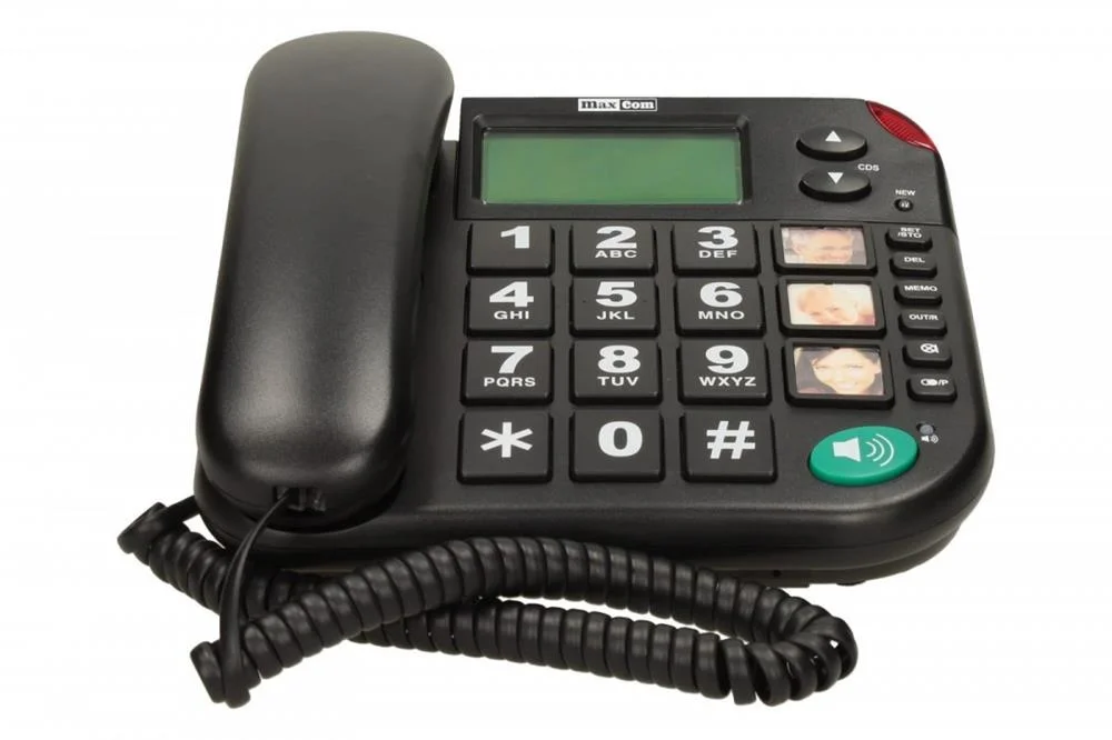 Tel&eacute;fono Fijo Maxcom Kxt480 Negro