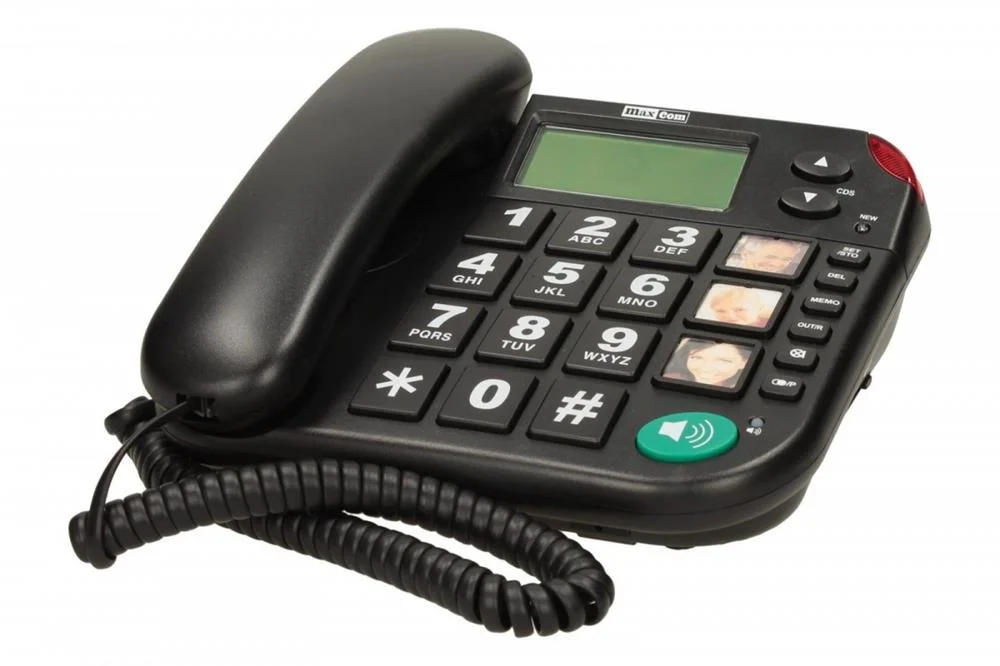 Tel&eacute;fono Fijo Maxcom Kxt480 Negro