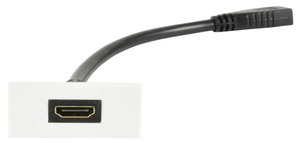 Conetor Hdmi Macho P/ Hdmi Femea P/Painel Liga&ccedil;ao