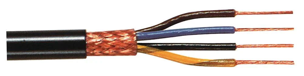 Cable de Datos En Bobina 4x 0.25 - 100 M Negro