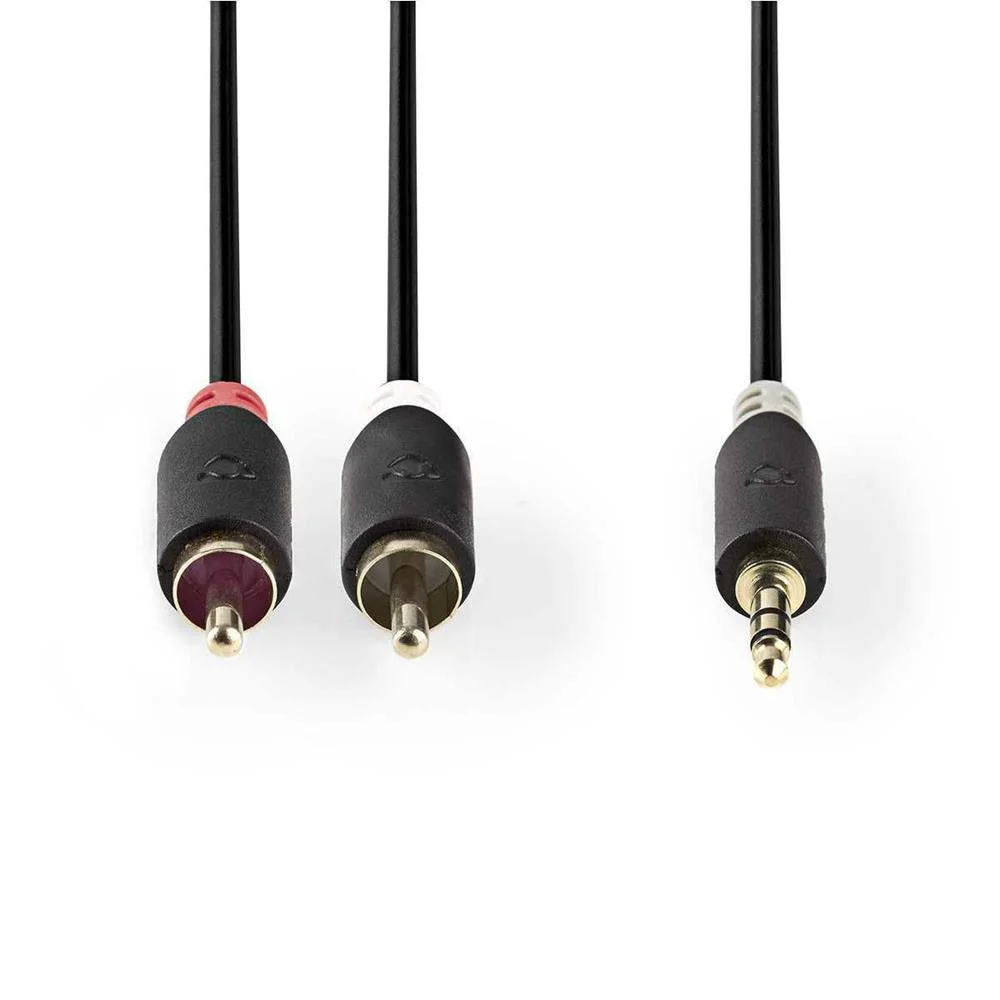 Cable de Audio Est&eacute;reo | Macho de 3,5 Mm - 2x Rca.