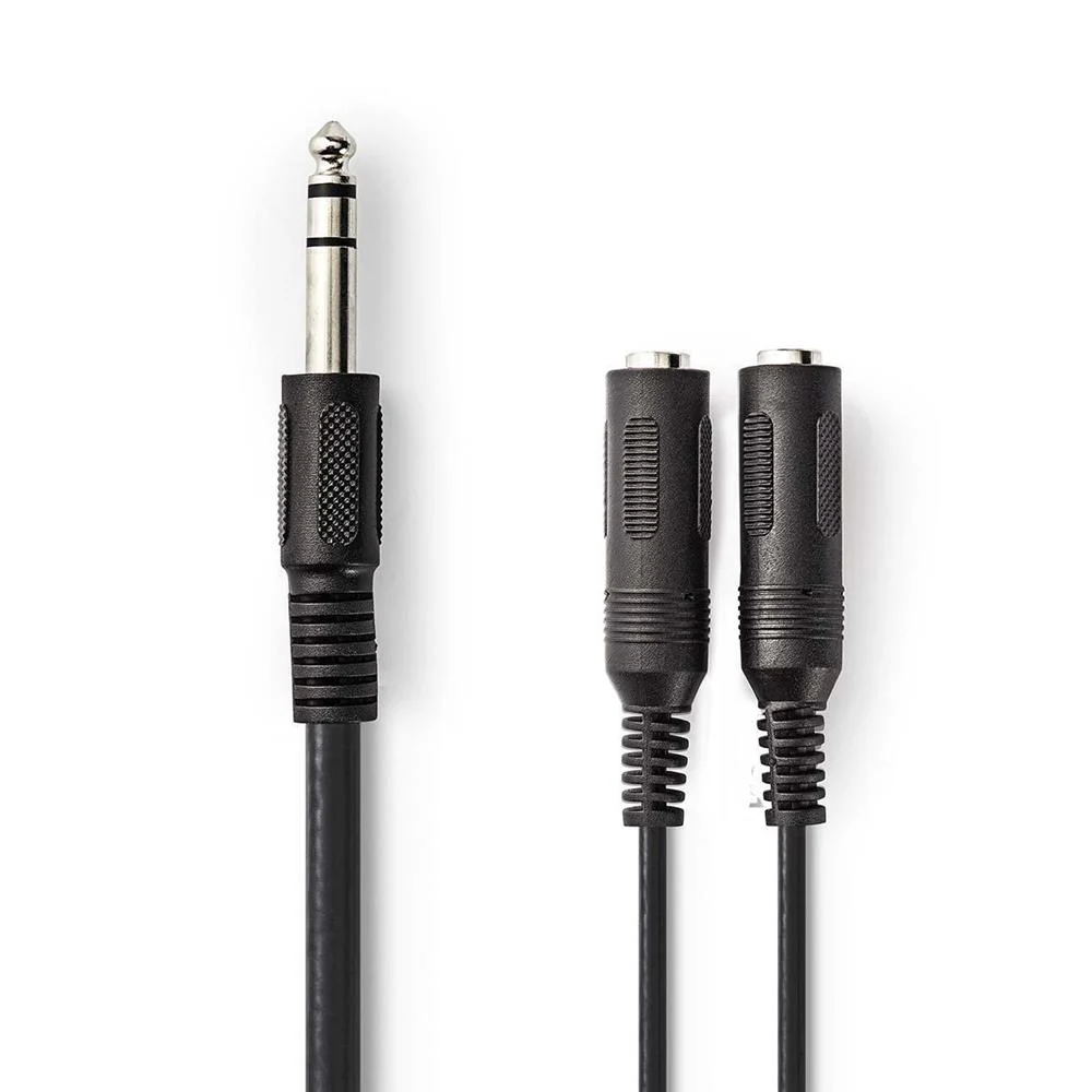 Cable de Audio Est&eacute;reo | Macho de 6,35 Mm - 2x 6,.