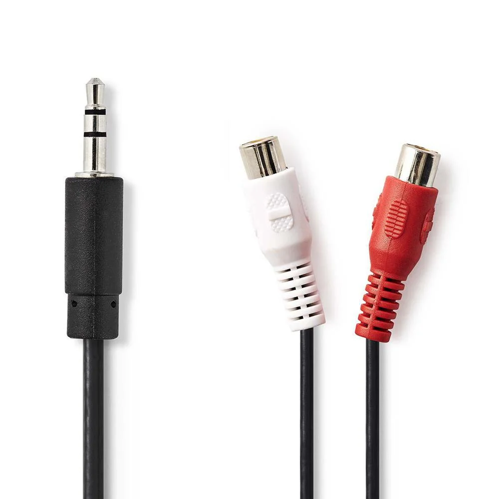 Cabo De &Aacute;udio Est&eacute;reo  3,5 Mm Macho - 2x Rca Fem.