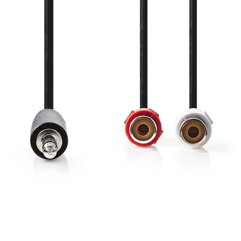 Cabo De &Aacute;udio Est&eacute;reo  3,5 Mm Macho - 2x Rca Fem.