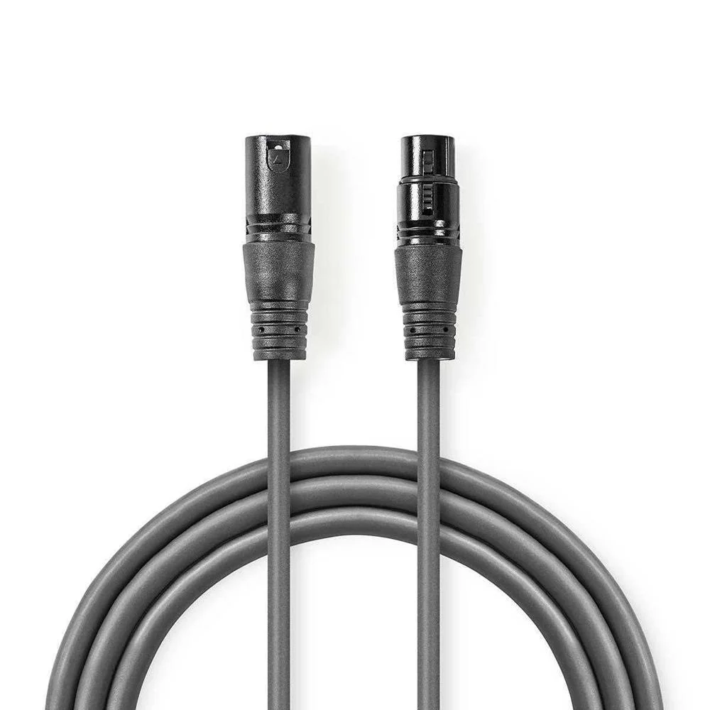 Cabo de &Aacute;udio Xlr Compensado 3 Pinos Xlr Macho