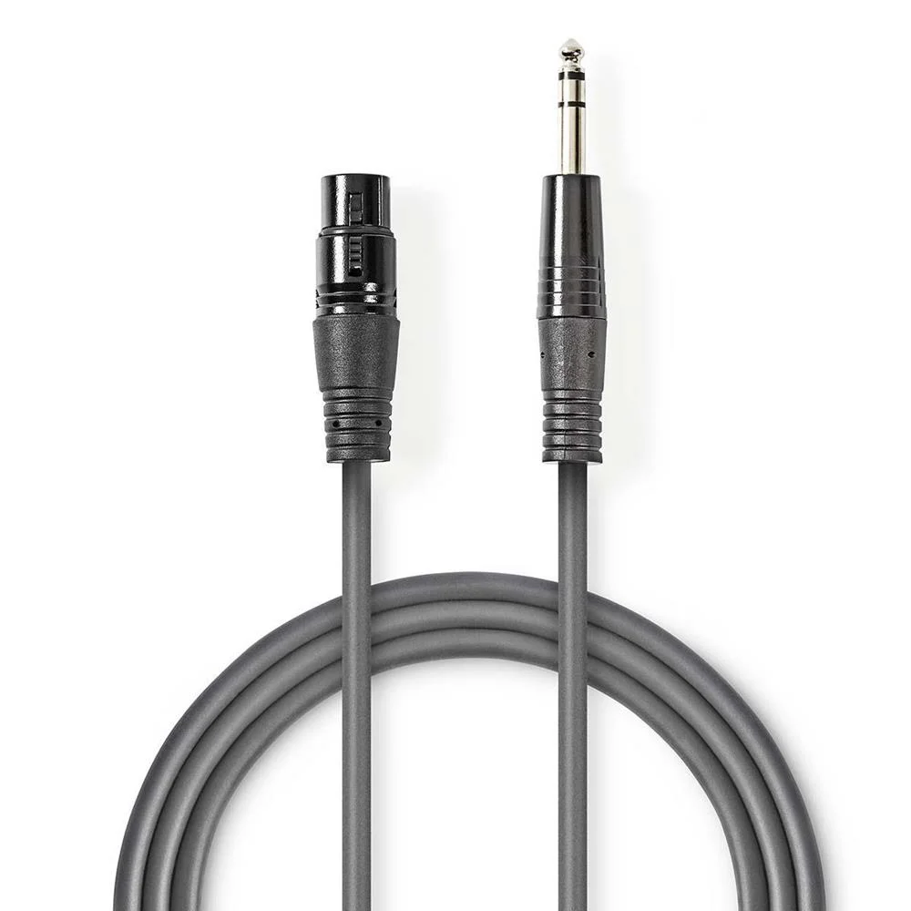 Cabo de &Aacute;udio XLR Compensado | XLR macho de 3 pin.