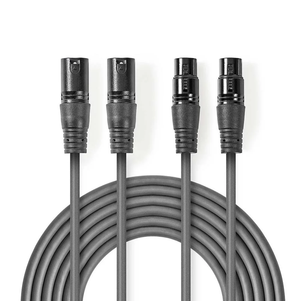 Cable de Audio Xlr Compensado | 2x Xlr de 3 Pines.