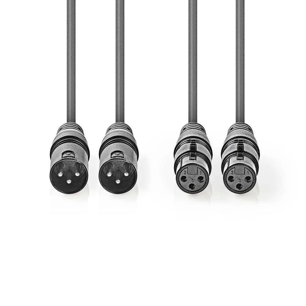 Cable de Audio Xlr Compensado | 2x Xlr de 3 Pines.