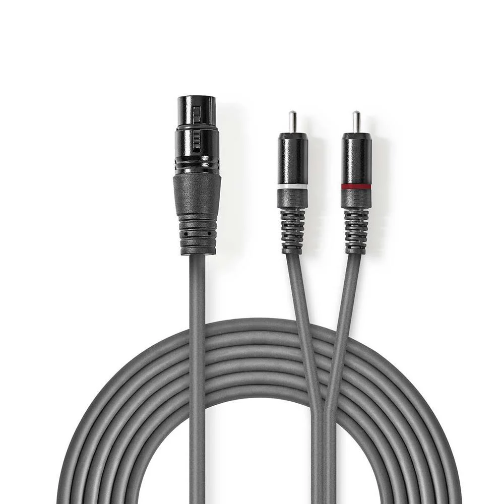 Cable de Audio Xlr | Xlr de 3 Pines Hembra - 2x R.