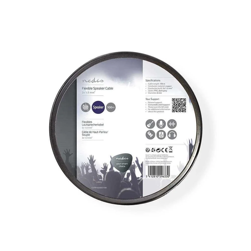 Cable Flexible para Altavoz | 2x 1,5 Mm&sup2; | 100 M .