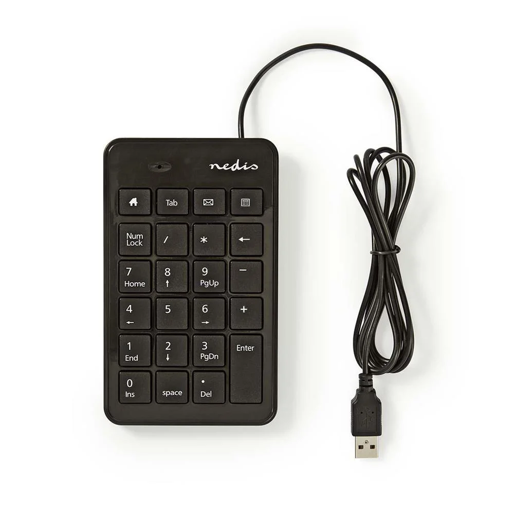 Teclado Num&eacute;rico Con Cable | Usb | Negro