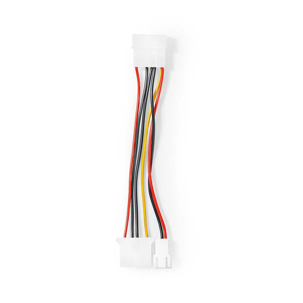 Molex Macho - Fem&ecirc;a + 3-Pin Fan Power 20cm