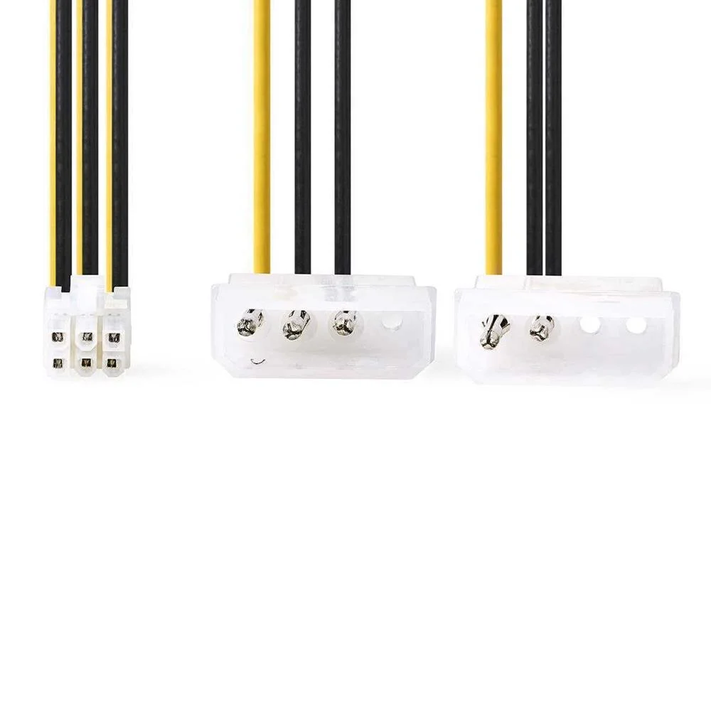 Cabo De Alimenta&ccedil;&atilde;o Int. 2 X Molex Masculino - Pci