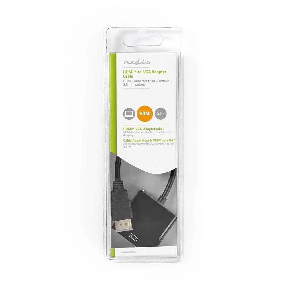 Cabo Hdmi Vga  Conector Hdmi Sa&iacute;da Vga