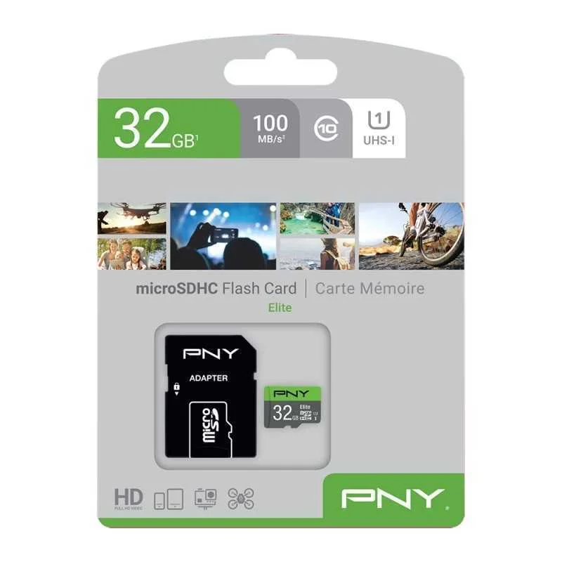Cart&atilde;o de Mem&oacute;ria Sdhc Pny Elite 32 Gb Preto