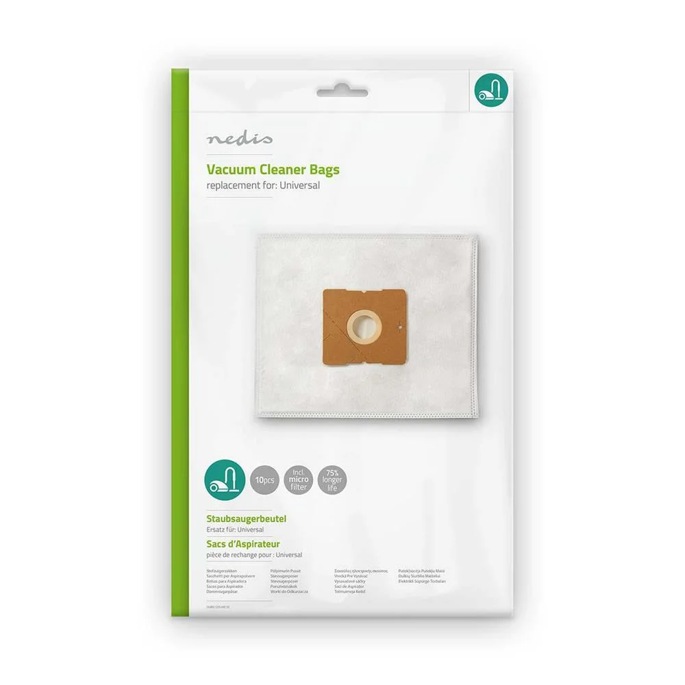 Pack 10x Sacos Universais P/ Aspirador - Nedis