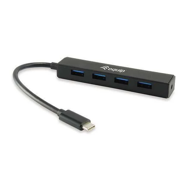 Equip Usb-Hub 4-Port 3.1/C->4x3.0      Ohne Netzteil Schwarz