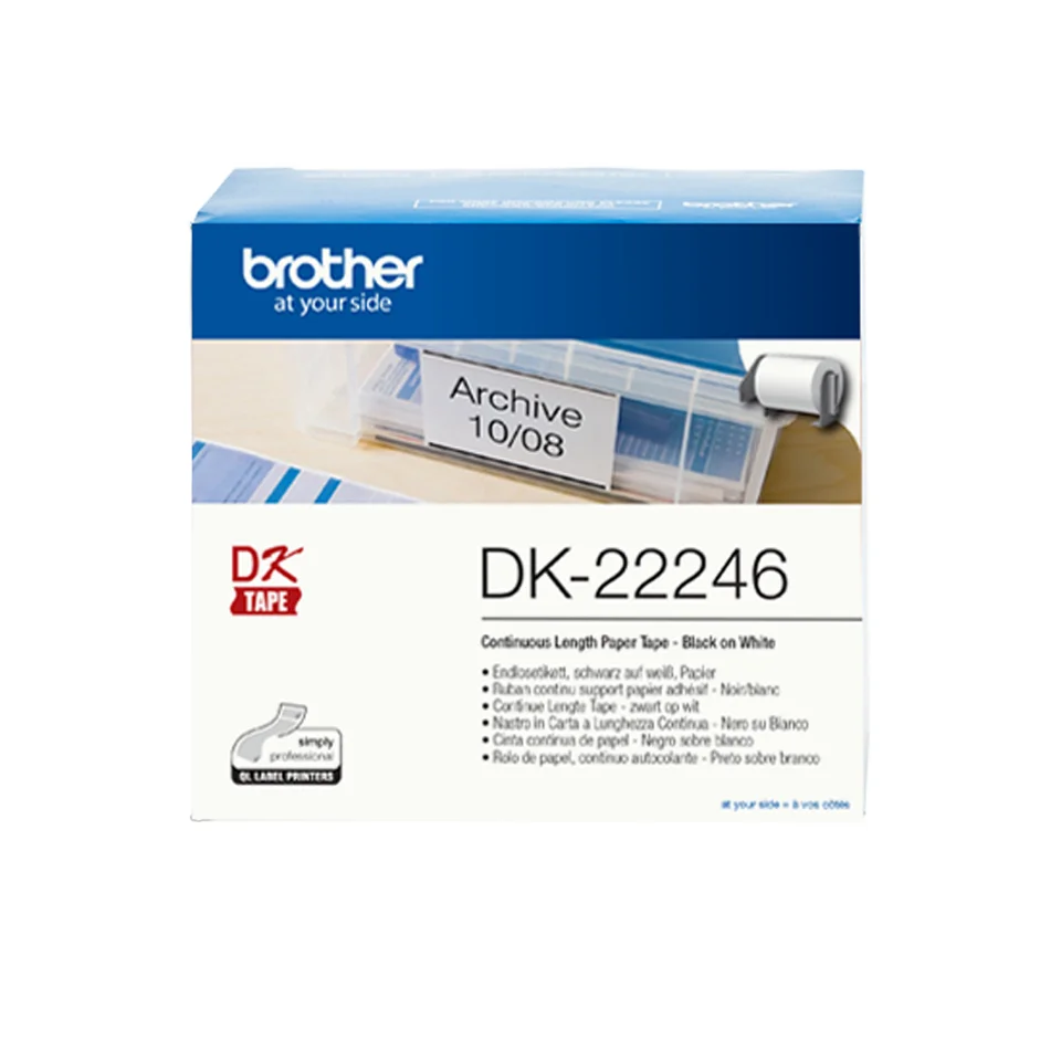 Brother Rolo Fita Adesiva Cont Autocol Branco 103.