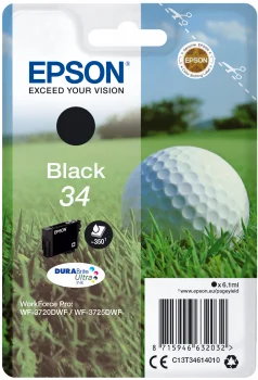Epson Ink Cart. C13t34614010 F?r Workforce Wf-3720dwf/ Wf-3725dwf  Black