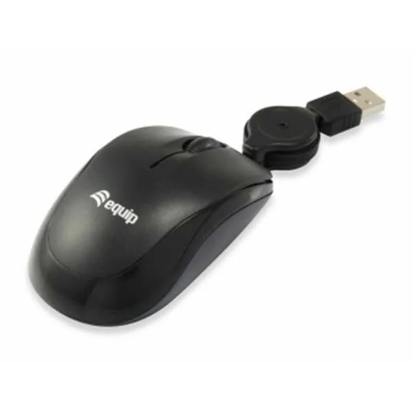 Equip Optische Maus Usb Travel    Rechts-Linksh&auml;nder Schwarz