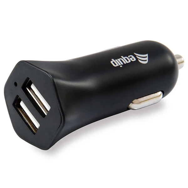 Equip Kfz-Ladeger&auml;t 2port  12w,2xusb-A               Schwarz
