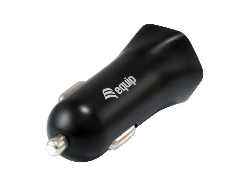 Equip Kfz-Ladeger&auml;t 2port  12w,2xusb-A               Schwarz