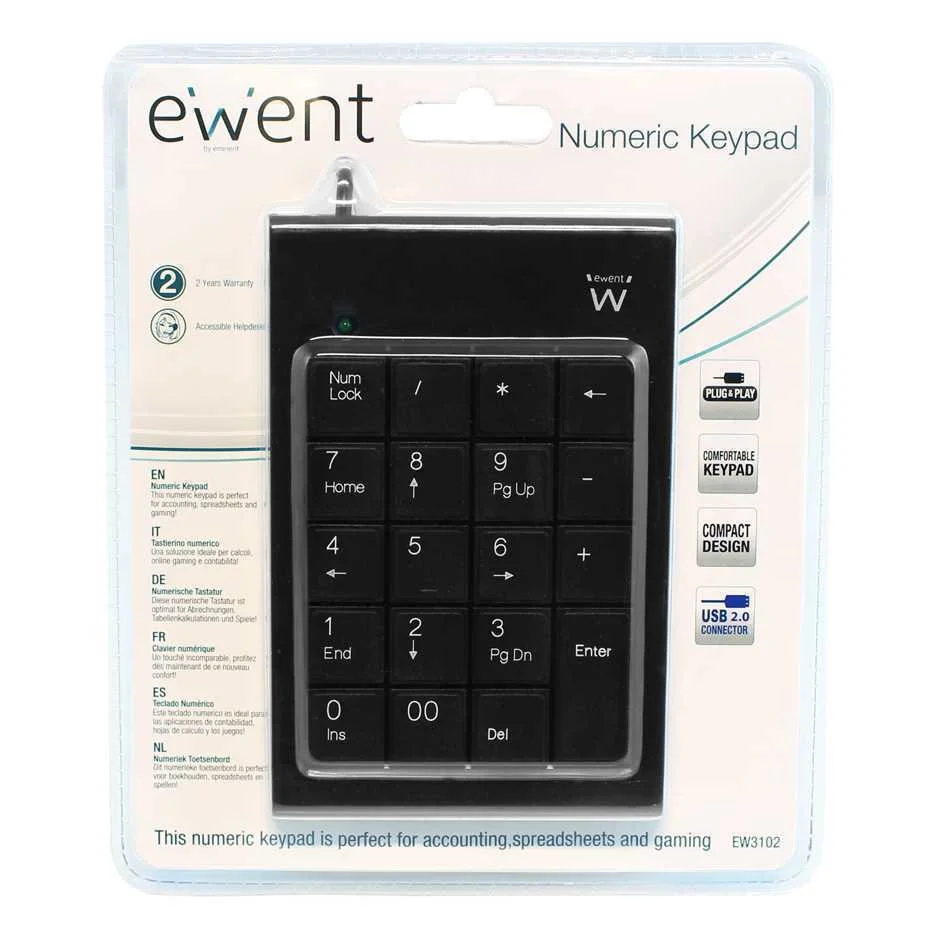 Ewent Ew3102 Teclado Num&eacute;rico Usb