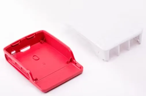 Caja Oficial para Raspberry Pi 4,  Rojo/Blanco