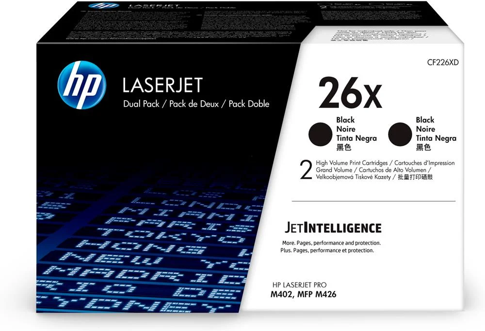 Hp Toner Cart. Cf226xd F?r Lj Pro M402d/M402dn/M402dw/ M402n/M426dw/M426fdn Black High Capacity Twin