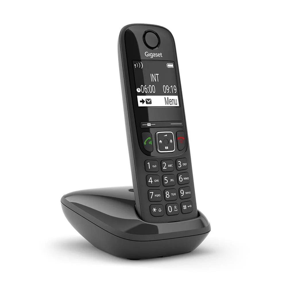 Telefono Inalambrico As690 Negro Siemens-Gigaset