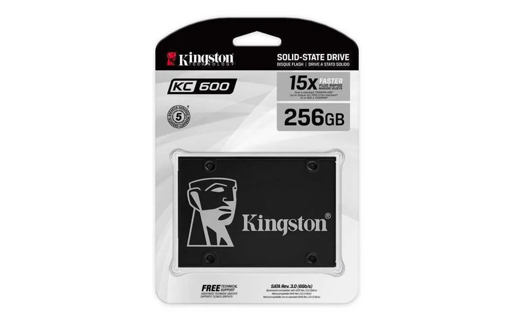 Kingston SSD Kc600 - 256 Gb - 2.5" - Sata 6 Gb/S