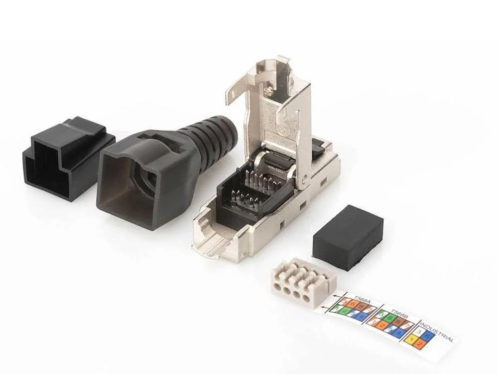 Conector Digitus Rj45 Apantallado Poe Ensamblaje .