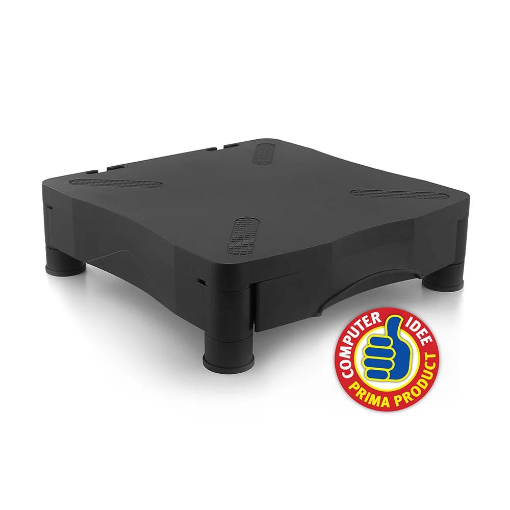 Ewent Suporte Monitor Mesa Ecr&atilde;s C/Gaveta Preto
