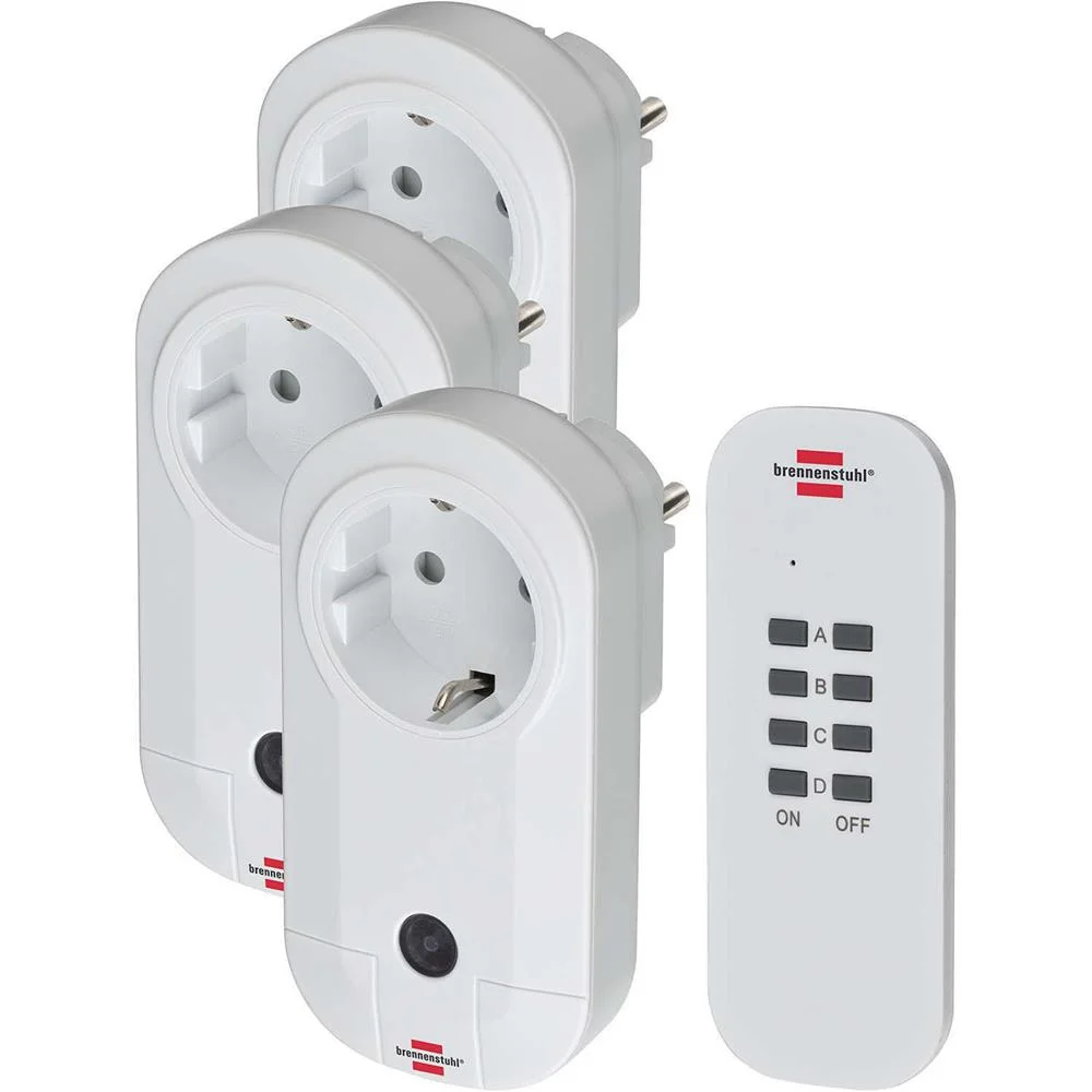Conjunto de Interruptores Sem Fio Casa Brancos