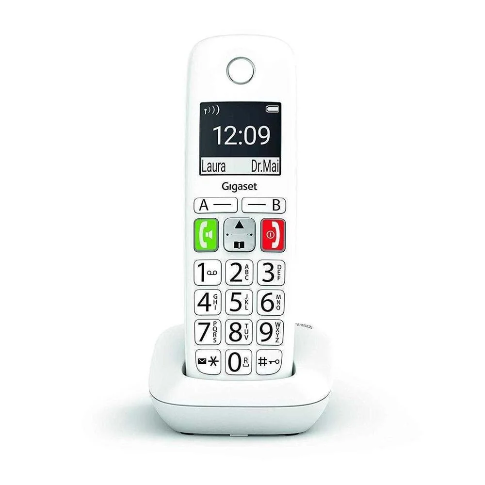 Gigaset Wireless Landline Phone E290 White (S30852-H2901-D202)
