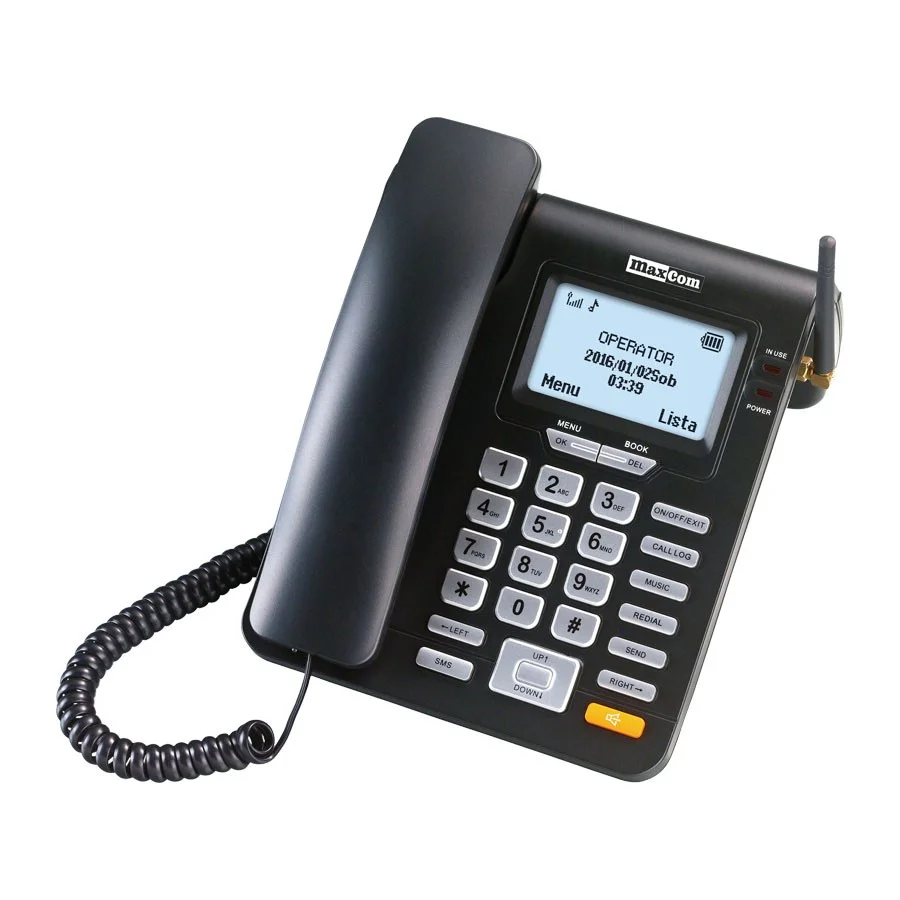 Telefone Secret&aacute;ria Maxcom&nbsp; Comfort Mm28d Single Sim 2g Preto