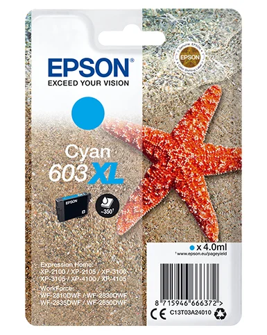 Tinteiro Epson 603xl Cyan Blister