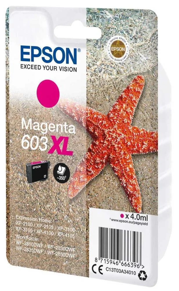 Tinteiro de Tinta Original Epson C13t03a34020 4 Ml Magenta 