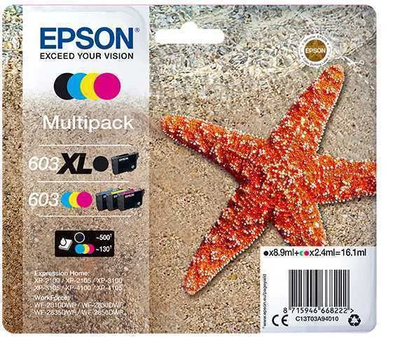 Cartucho de Tinta de 4 Colores Epson Multipack 60.